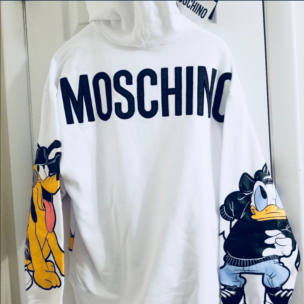 H&M x MOSCHINO WHITE HOODIE